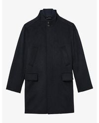 Reiss - Single-Breasted Wool-Blend Coat - Lyst