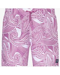 Speedo - Graphic-pattern Mid-rise Swim Shorts - Lyst