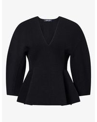 Ashlyn - William V-Neck Knitted Top - Lyst