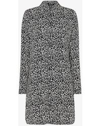 Whistles - Helena Fuzzy Squares Graphic-print Woven Dress - Lyst
