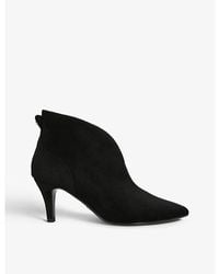 Carvela Kurt Geiger - Flute Curved Ankle Suede Heeled Ankle Boots - Lyst
