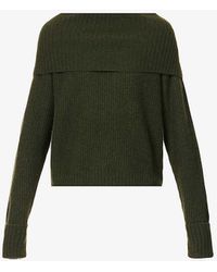 PAIGE - Evonne High-neck Recycled Cashmere-blend Knitted Jumper - Lyst