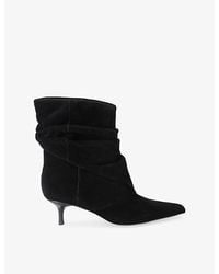Steve Madden - Flux Suede Heeled Ankle Boots - Lyst