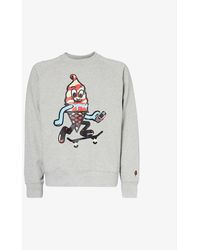 ICECREAM - Skate Cone Graphic-print Cotton-jersey Sweatshirt X - Lyst