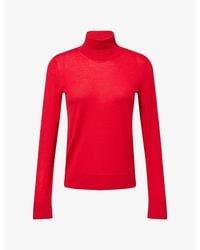 RÓHE Frames - Turtleneck Wool-Blend Jumper - Lyst