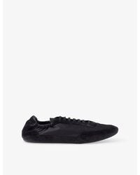 Prada - Collapse Re-Nylon And Suede Low-Top Trainers - Lyst