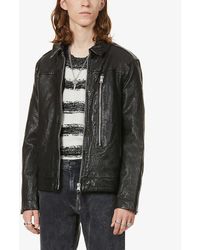 All Saints Hayne Leather Jacket