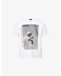 FIFA 1904 - Goal Post Graphic-Print Cotton T-Shirt - Lyst