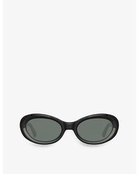 Dries Van Noten - Dvn211c1sun Oval-frame Acetate Sunglasses - Lyst