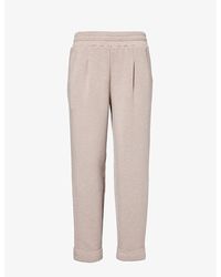 Varley - The Rolled Cuff Tapered-leg Mid-rise Stretch-woven jogging Botto - Lyst