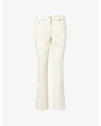 Valentino - Straight-Leg Twill Denim Jeans - Lyst