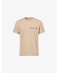 Givenchy - Crewneck Text-Logo Cotton T-Shirt - Lyst