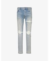 Amiri X Wes Lang Reaper Graphic-embroidered Slim-fit Tapered Amiri X Wes Lang Reaper Graphic-embroidered Slim-fit Tapered