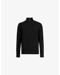 AllSaints - Kilburn Funnel-Neck Wool-Blend Jumper - Lyst