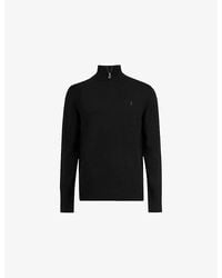 AllSaints - Kilburn Funnel-Neck Wool-Blend Jumper - Lyst