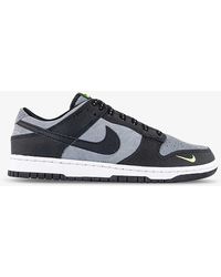 Nike - Dunk Low Brand-embroidered Leather Low-top Trainers - Lyst