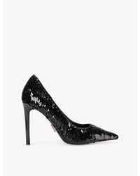 Steve Madden - Thrive Sequin Heeled Woven Courts - Lyst