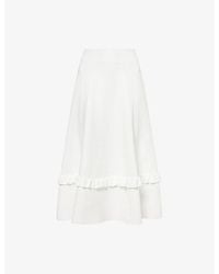 Needle & Thread - Regular-Fit Pointelle Knit Midi Skirt - Lyst