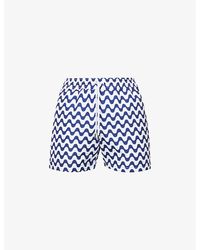 Frescobol Carioca - Sport Graphic-Print Regular-Fit Swim Shorts - Lyst