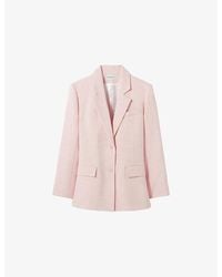 Claudie Pierlot - Tailored Single-Breasted Woven Blazer - Lyst