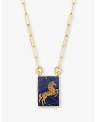 La Maison Du Couturier - Ece London The Horse 22Ct Vermeil&Nbsp;And Lapis Lazuli Necklace - Lyst