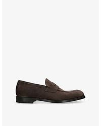 ZEGNA - Classic Suede Penny Loafers - Lyst