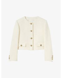 Sandro - Walle Cropped Knitted Jacket - Lyst