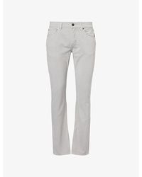 7 For All Mankind - Luxe Performance Straight-Leg Cotton Jeans - Lyst