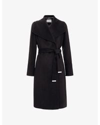 Phase Eight - Nicci Belted-Waist Wool-Blend Coat - Lyst