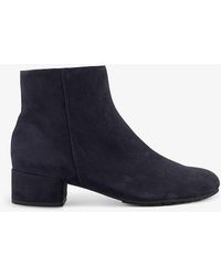 Dune - Pippie Heeled Suede Ankle Boots - Lyst