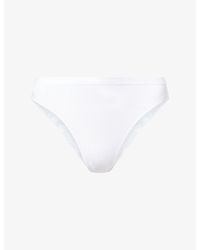 Hanro - Seamless Midi Stretch-Cotton Briefs - Lyst