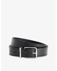 Loewe - Engraved-Logo Leather Belt - Lyst