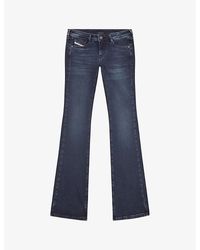 DIESEL - 969 D-ebbey Flared-leg Low-rise Stretch-denim Jeans - Lyst