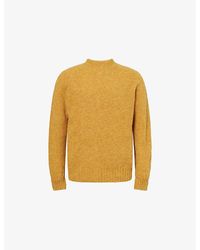 Sunspel - Shetland Crew Neck Wool Knitted Jumper - Lyst