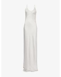 chinese dress ladies Lace Cami Dress In Ivory  Victoria Beckham UK