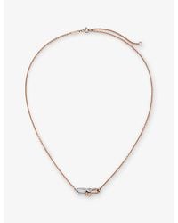 Tiffany & Co. - Tiffany Hardwear Small Double Link 18Ct Rose And- Pendant Necklace - Lyst