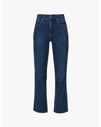 GOOD AMERICAN - Good Legs Straight Cotton-Blend Stretch-Denim Jeans - Lyst