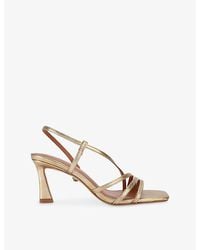 Kurt Geiger - Annabel Faux-Leather Heeled Sandals - Lyst