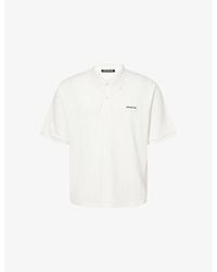 Cole Buxton - Mini Logo Short-Sleeves Stretch-Cotton Piqué Polo Shirt - Lyst