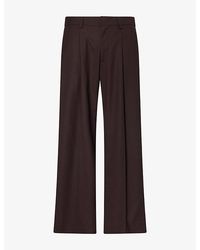 NN07 - Kay Pleated Wool-Blend Trousers - Lyst