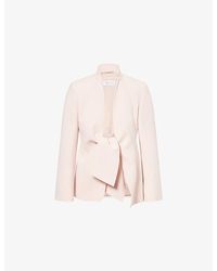 Max Mara - Cady Sash-Detail Woven Jacket - Lyst
