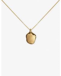 Monica Vinader - Odyssey Locket 18Ct Vermeil Necklace - Lyst