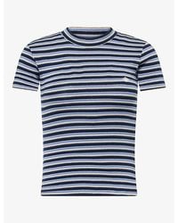 The Couture Club - Striped Brushed Cotton-Blend Baby T-Shirt - Lyst