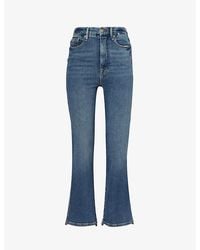 GOOD AMERICAN - Good Curve Straight-leg High-rise Stretch-denim Jeans - Lyst