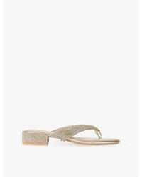 Carvela Kurt Geiger - Portici Woven Block-Heel Sandals - Lyst