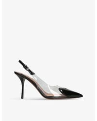 Alaïa - Cœur 90 Patent-Leather Heeled Slingbacks - Lyst