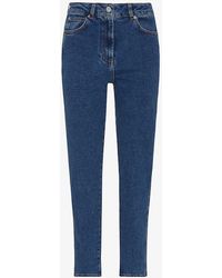 Whistles - High-rise Slim-fit Stretch-denim Jeans - Lyst