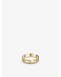 Cartier - Love 18Ct- And 8 Diamonds Wedding Band - Lyst