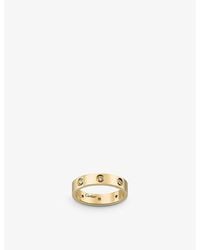 Cartier - Love 18ct Yellow-gold And 8 Diamonds Wedding Band - Lyst