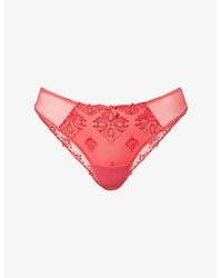 Chantelle - Champs Elysees Tanga Lace Briefs - Lyst